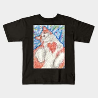 Orange ginger cat Kids T-Shirt